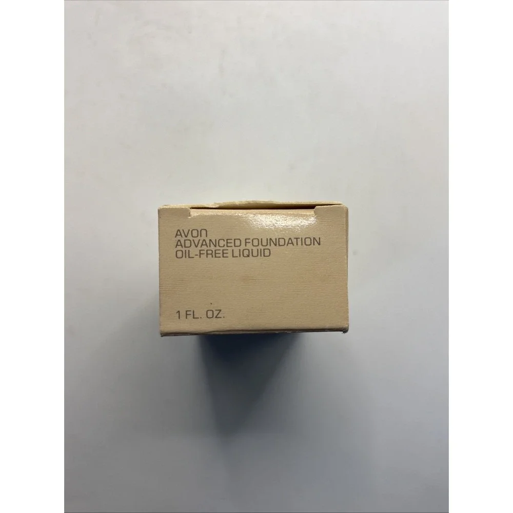 Vintage Avon Advanced Foundation Oil Free Liquid Porcelain Beige NOS Lot Of 4